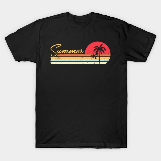 Palm Tree Shirt. Retro Style Tropical Beach summer forever T-Shirt by johnii1422